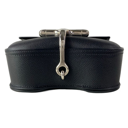 Hermes Shoulder Bag Della Cavalleria Mini Black Silver — view 5