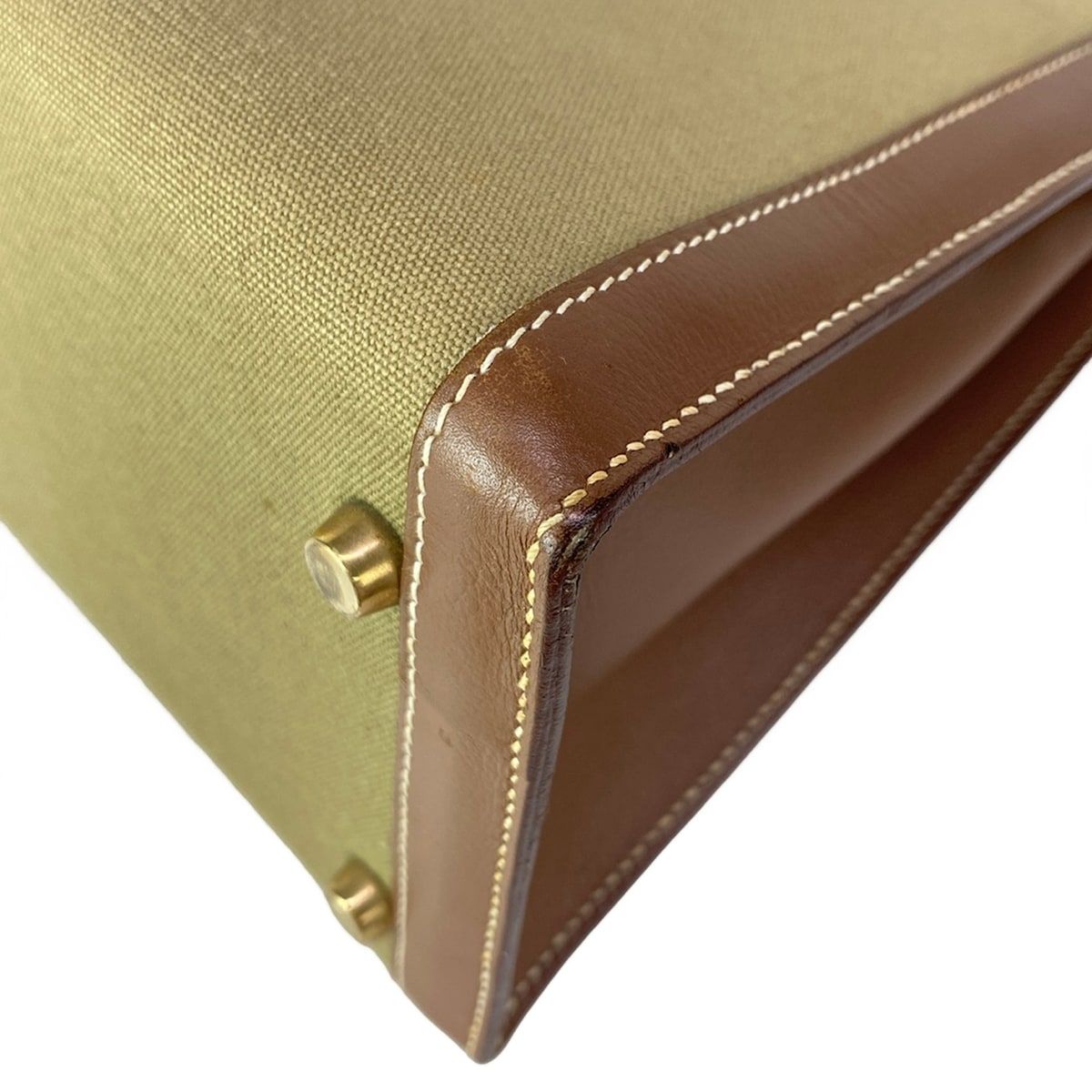 Hermes Handbag Kelly 32 Khaki Dark Brown — view 8