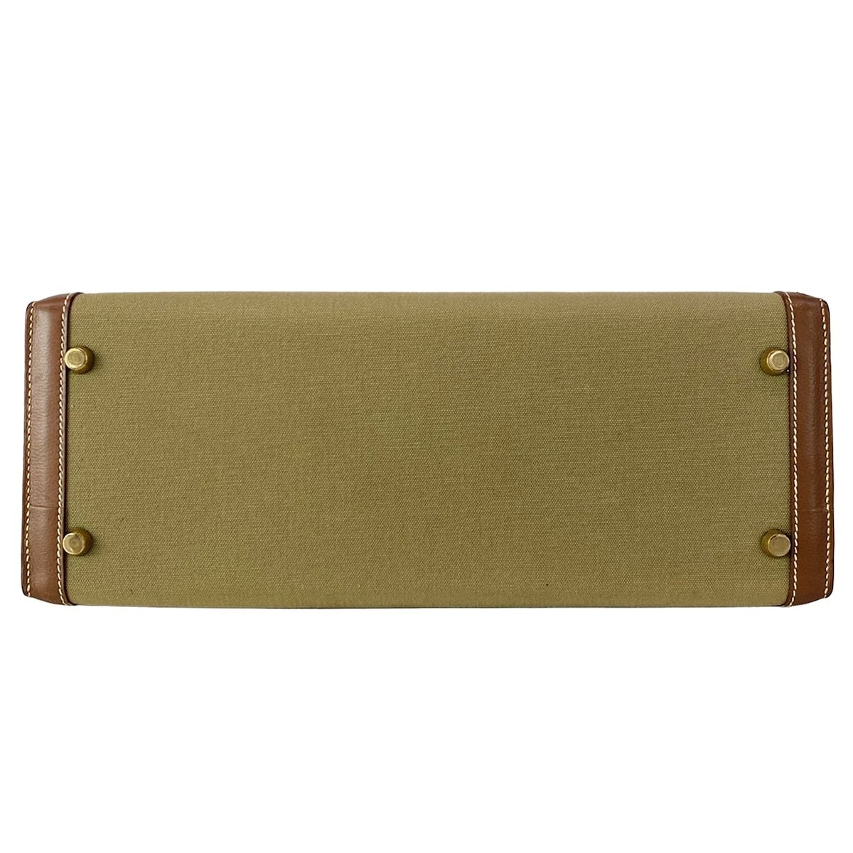 Hermes Handbag Kelly 32 Khaki Dark Brown — view 5