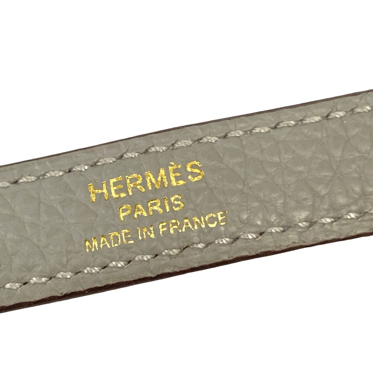 Hermes Shoulder Strap Gray Kelly Bolide Gold — view 3