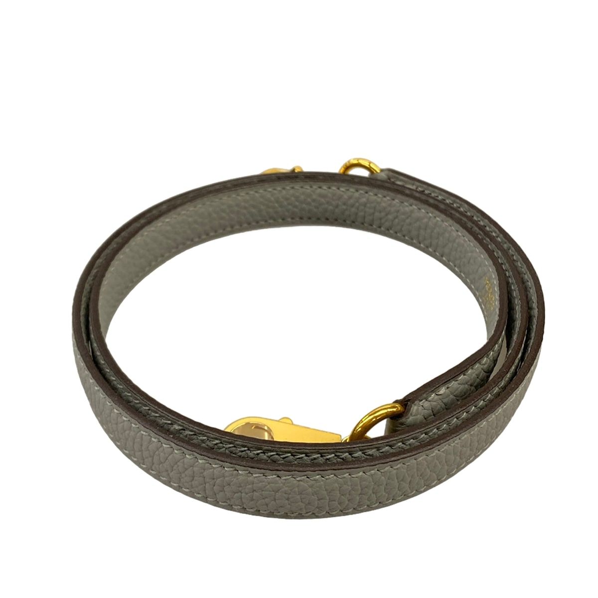 Hermes Shoulder Strap Gray Kelly Bolide Gold — view 2