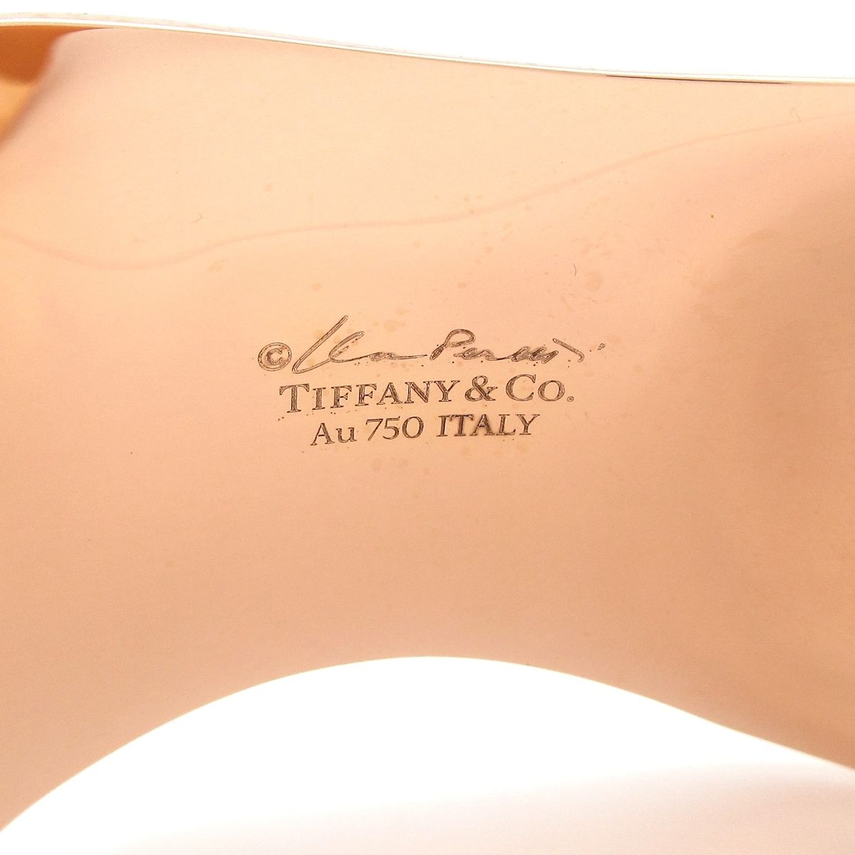 Tiffany & Co Bangle Bone Calf 18k Pink Gold Right Bracelet — view 4