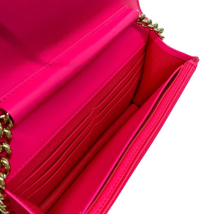 Chanel Wallet Boy Stitch Pink Chain Gold Metal Leather — view 4