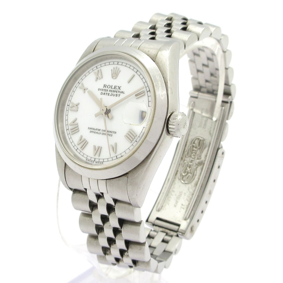 Rolex Watch Datejust Boys SS 19 Frames Remaining 4 Required OH White — view 2
