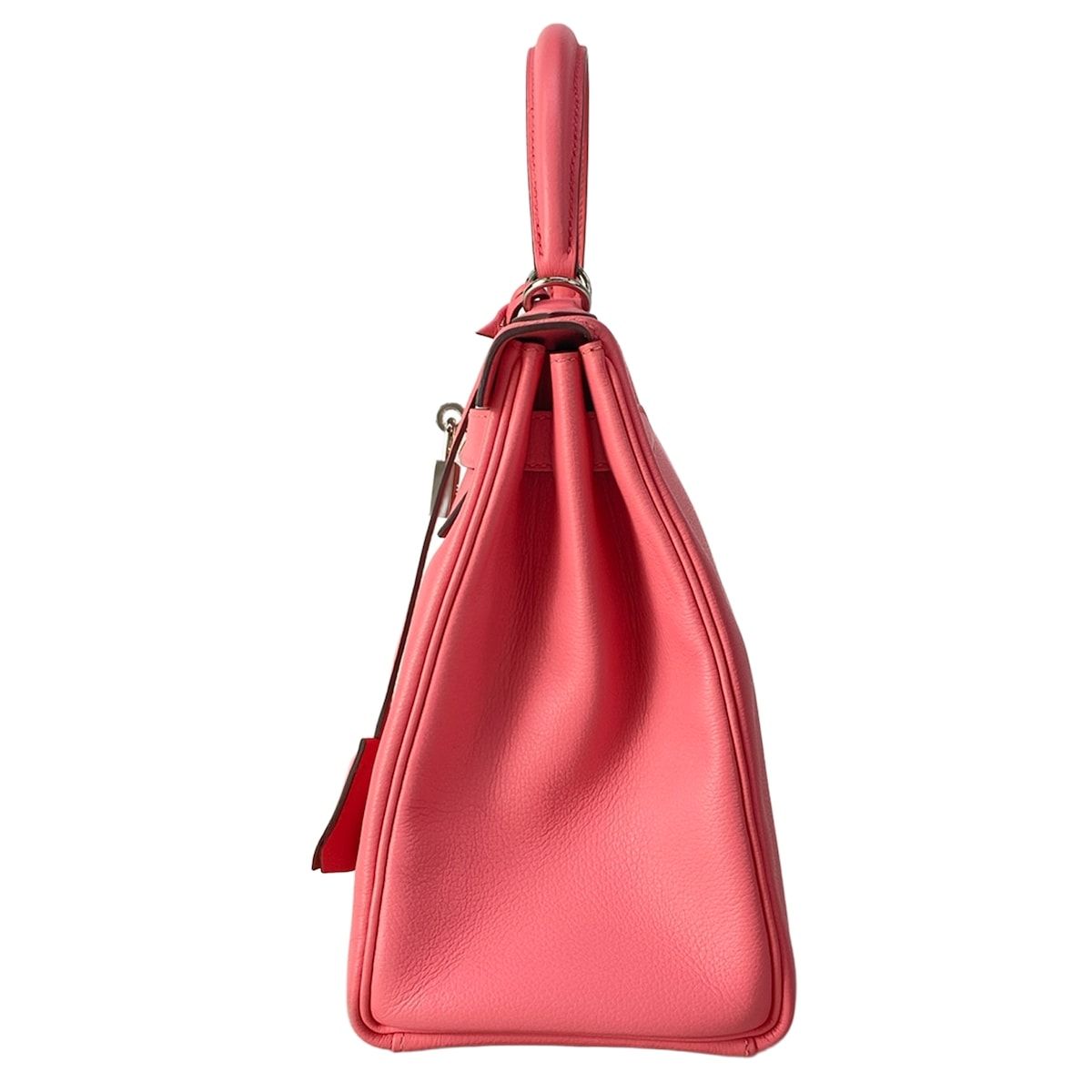 Hermes Handbag Kelly 28 Verso Roseute Terbatie Retourne Silver — view 4