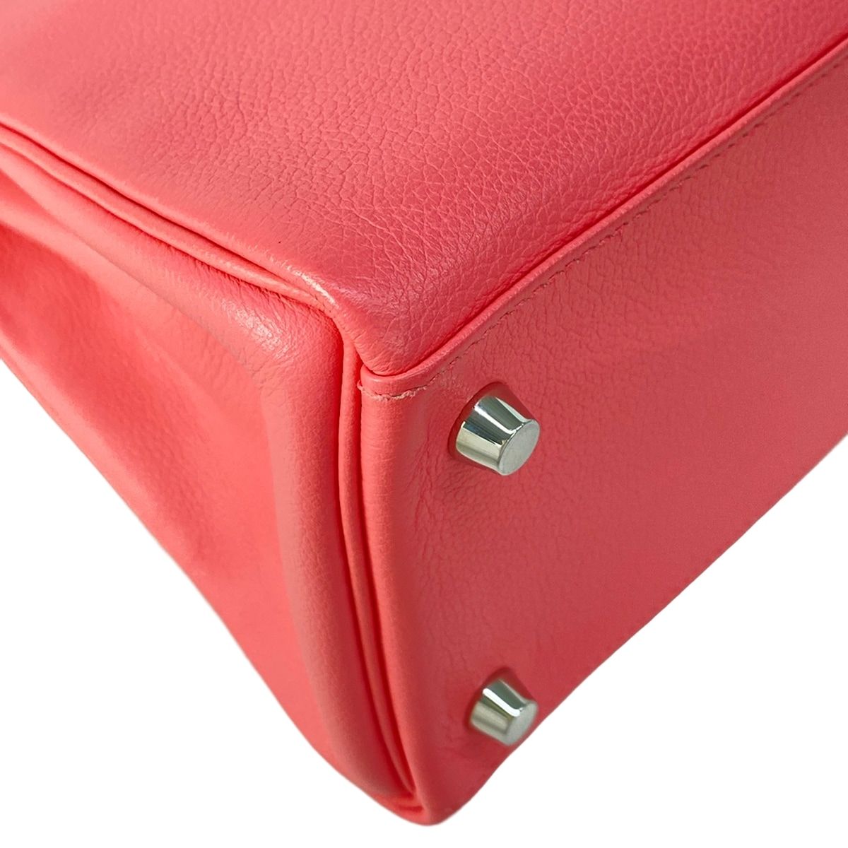 Hermes Handbag Kelly 28 Verso Roseute Terbatie Retourne Silver — view 9