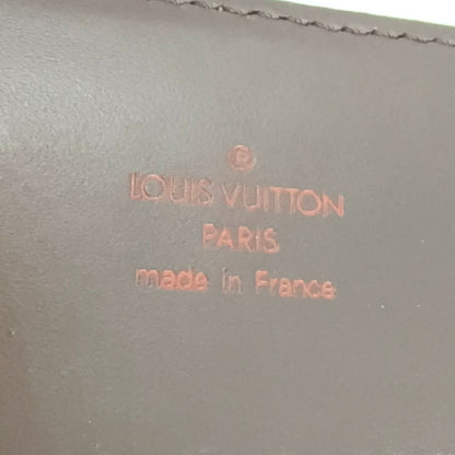 Louis Vuitton Broadway Damier Ebene Leather Brown Shoulder Bag Gold — view 4