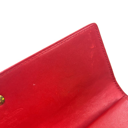 Louis Vuitton Porto Tresor International Epi Castilian Red Enamel Leather — view 6