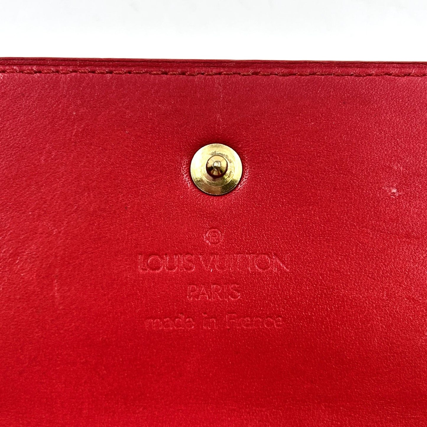 Louis Vuitton Porto Tresor International Epi Castilian Red Enamel Leather — view 4