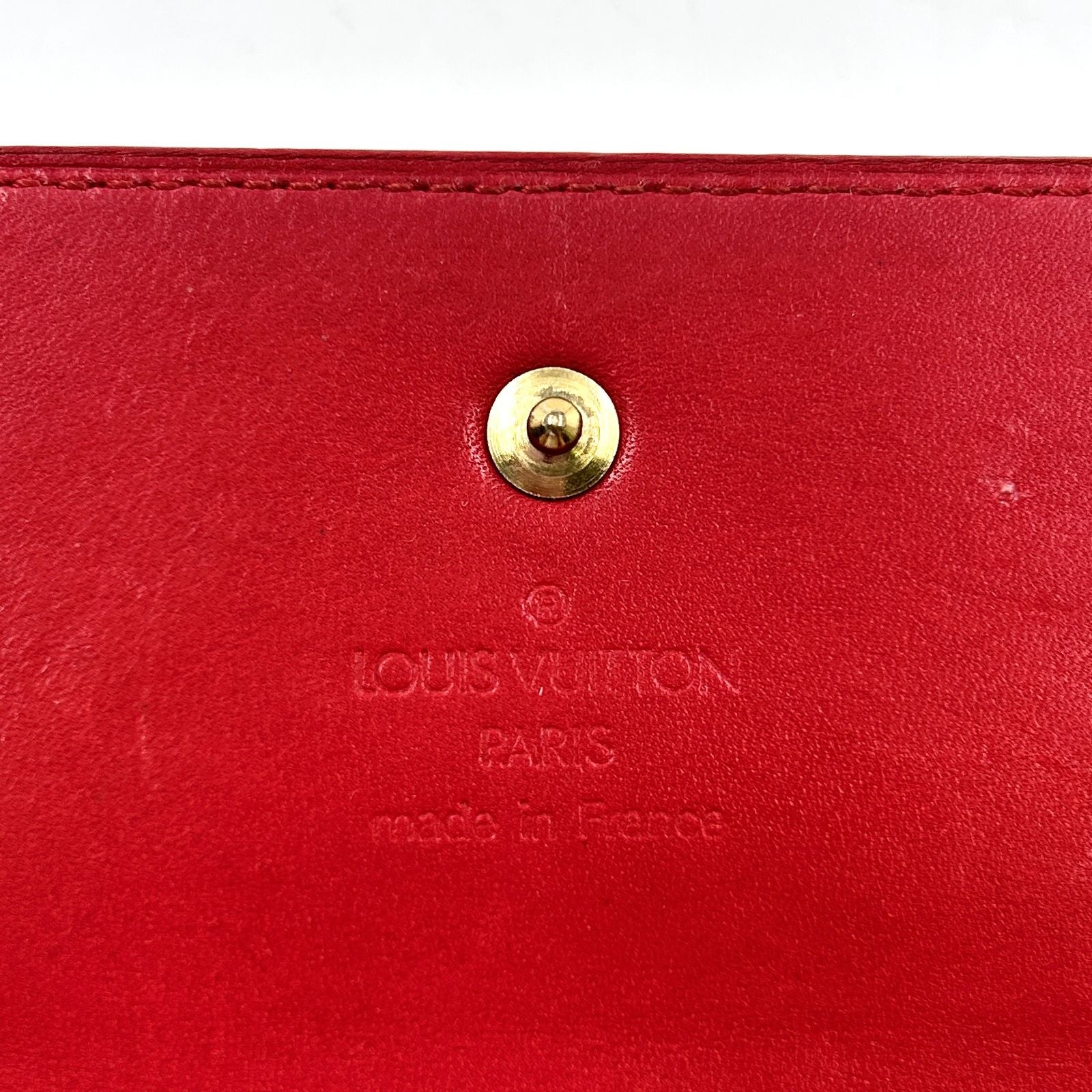 Louis Vuitton Porto Tresor International Epi Castilian Red Enamel Leather — view 4