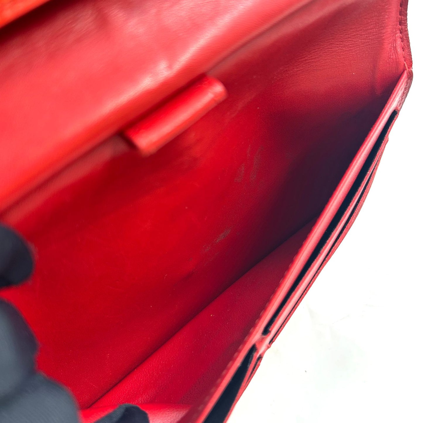 Louis Vuitton Porto Tresor International Epi Castilian Red Enamel Leather — view 9
