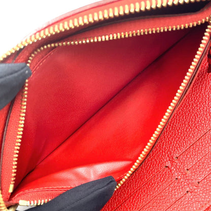 Louis Vuitton Zippy Wallet Monogram Empreinte Scarlet Leather Red Round Gold — view 5