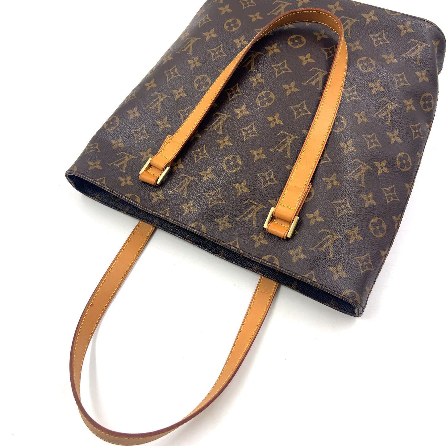 Louis Vuitton Vavin GM Monogram Leather Brown Tote Gold — view 6