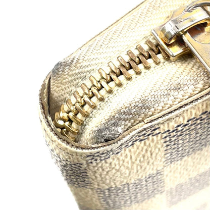 Louis Vuitton Zippy Wallet Damier Azur White Round Gold — view 8