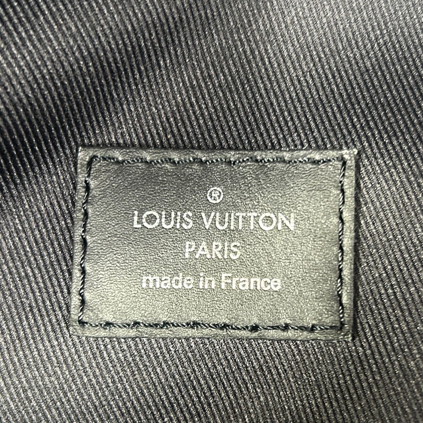 Louis Vuitton Apollo Monogram Eclipse Leather Black Backpack Silver — view 4