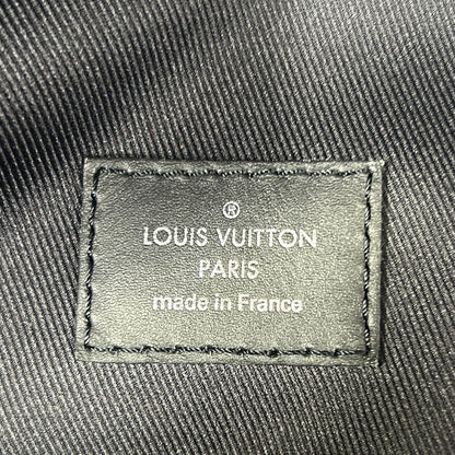 Louis Vuitton Apollo Monogram Eclipse Leather Black Backpack Silver — view 4