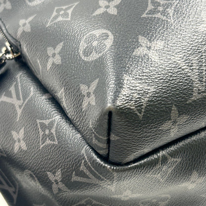 Louis Vuitton Apollo Monogram Eclipse Leather Black Backpack Silver — view 8
