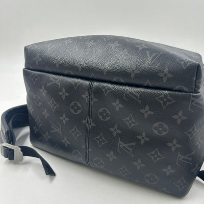 Louis Vuitton Apollo Monogram Eclipse Leather Black Backpack Silver — view 7
