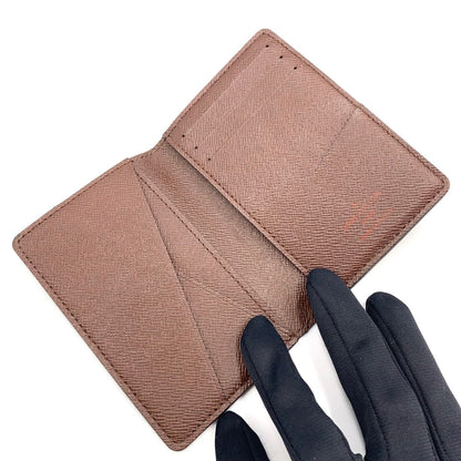 Louis Vuitton Organizer de Poche Damier Graphite Leather Brown Card Case — view 3