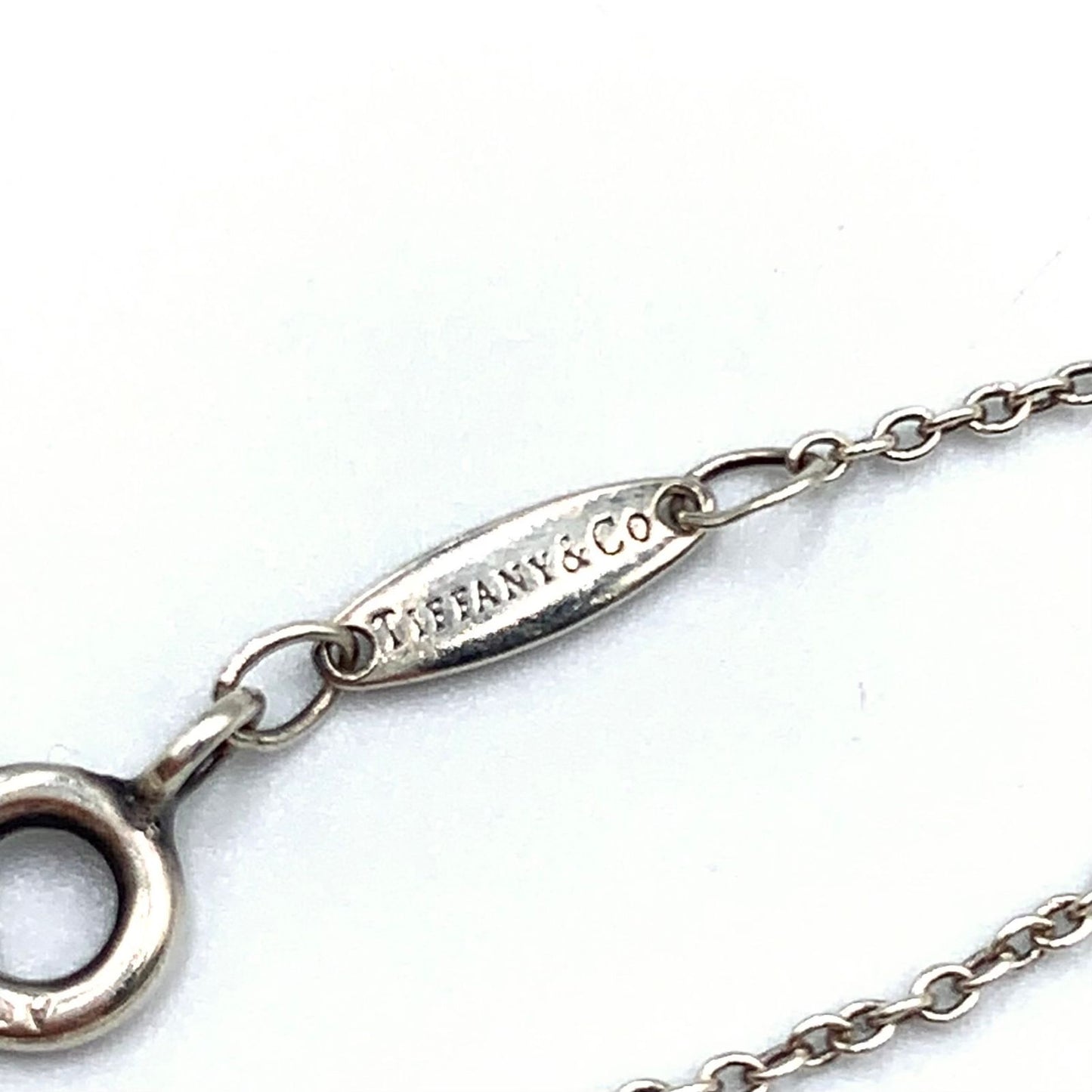 Tiffany & Co Diamond by the Yard Open Heart Clear Silver Bracelet — view 4