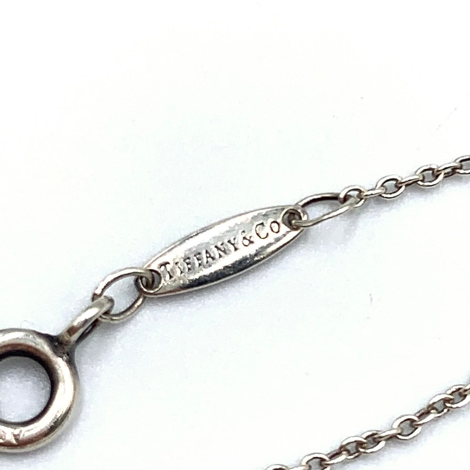 Tiffany & Co Diamond by the Yard Open Heart Clear Silver Bracelet — view 4