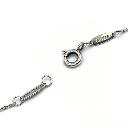 Tiffany & Co Diamond by the Yard Open Heart Clear Silver Bracelet — view 6