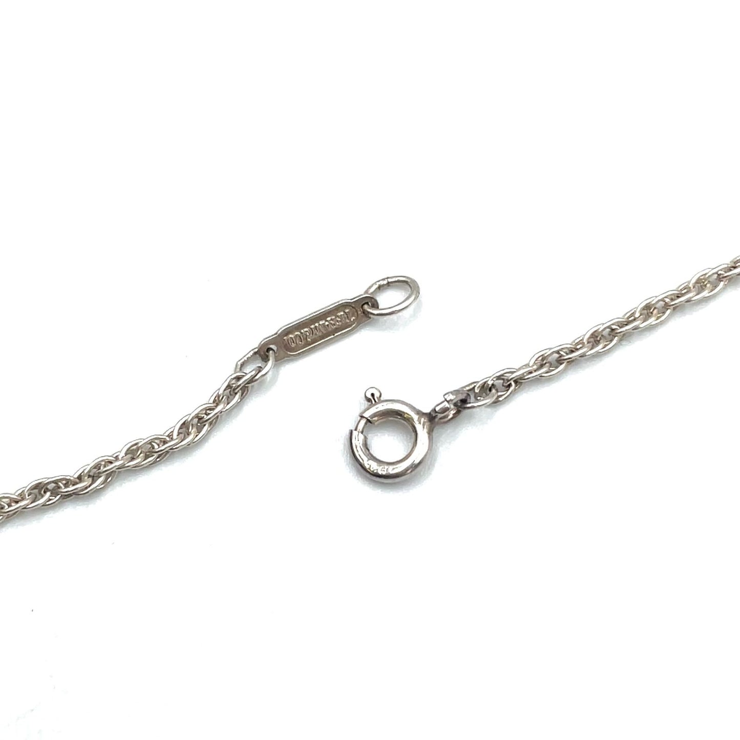 Tiffany & Co Twist Heart Yellow Gold Silver Necklace — view 8