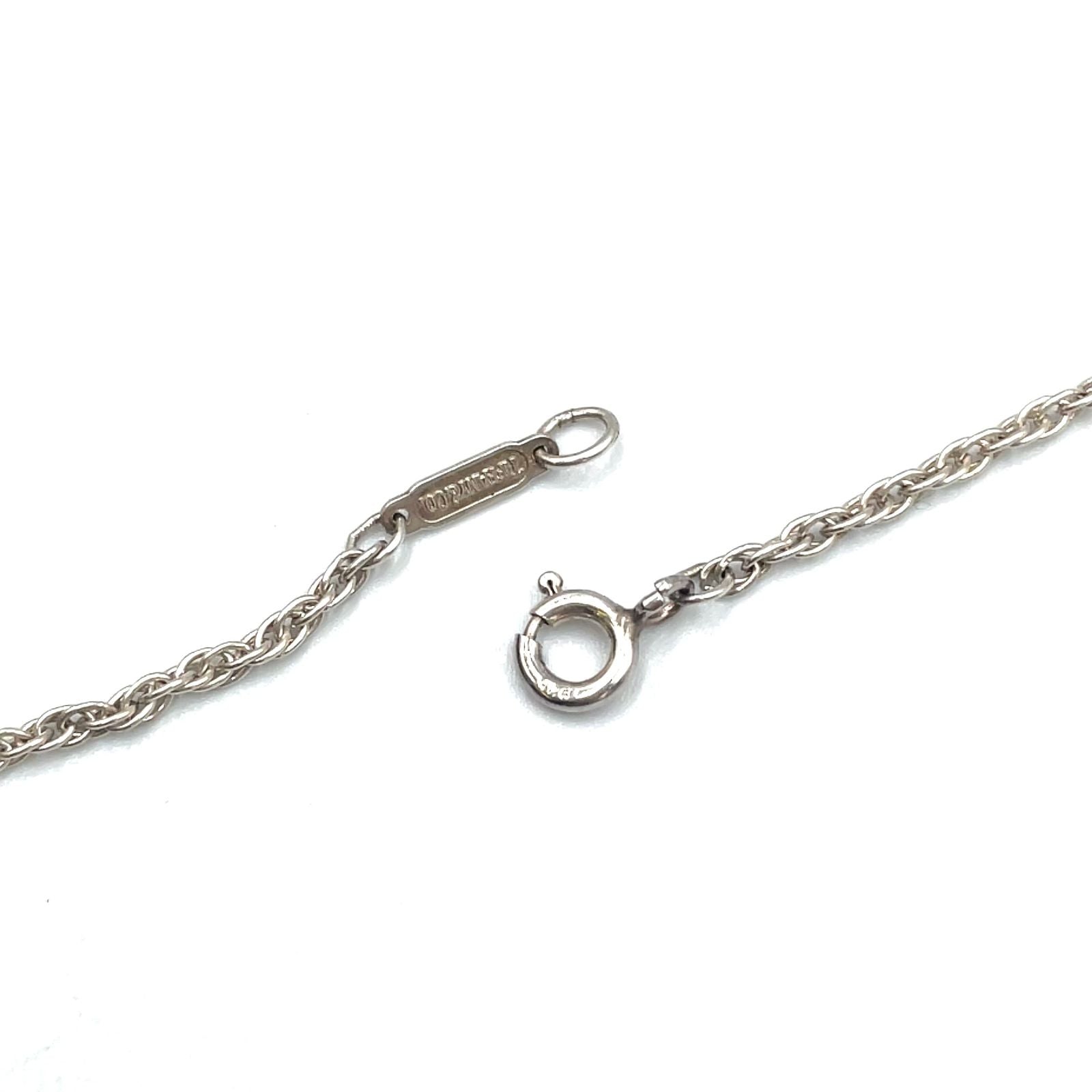 Tiffany & Co Twist Heart Yellow Gold Silver Necklace — view 8