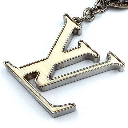 Louis Vuitton Bijou Sac Fleur de Epi Bag Charm Enamel Metal Silver White — view 6