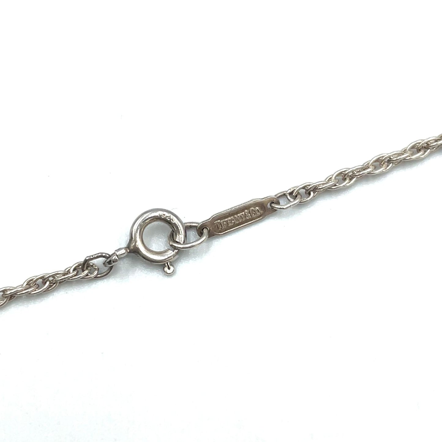 Tiffany & Co Twist Heart Yellow Gold Silver Necklace — view 4