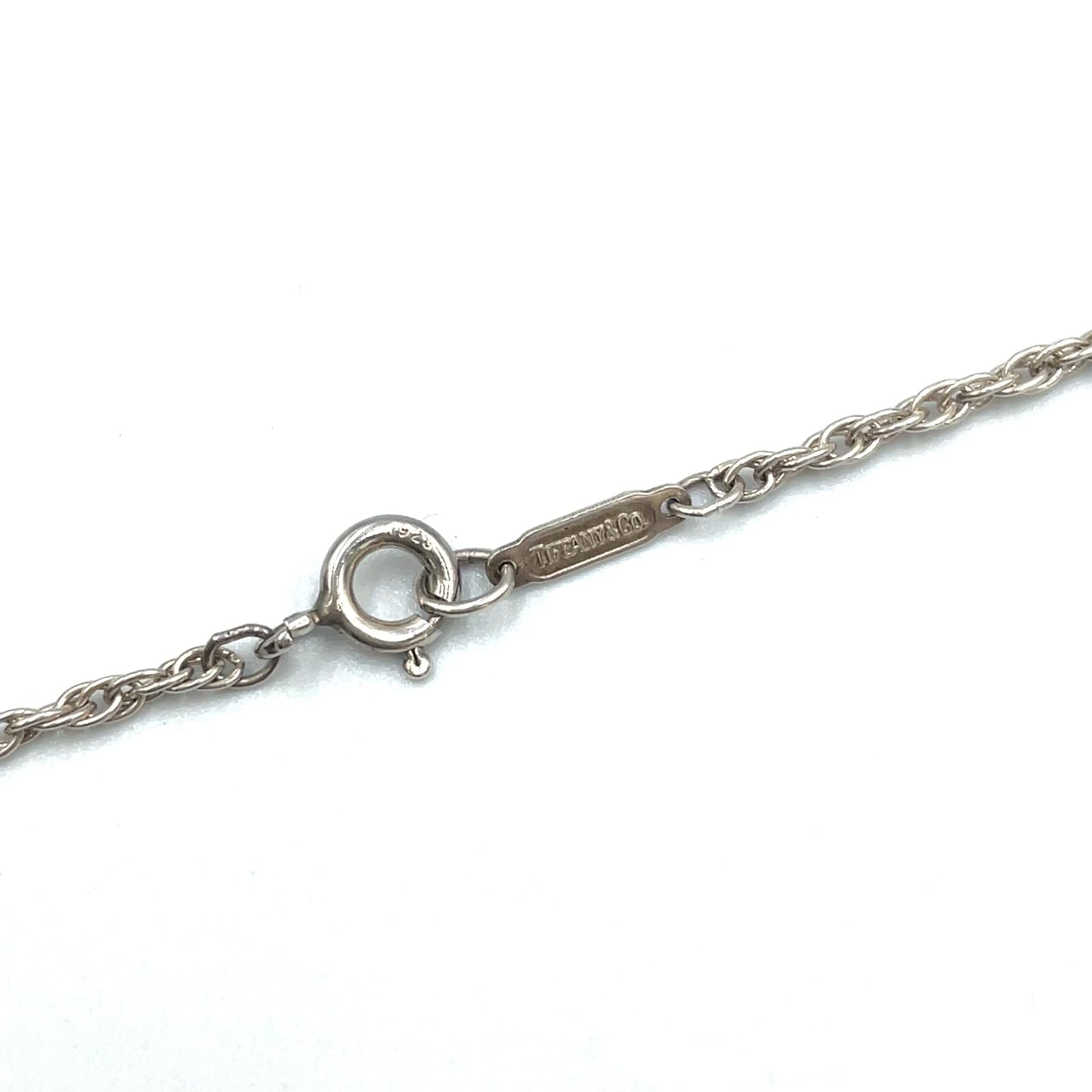 Tiffany & Co Twist Heart Yellow Gold Silver Necklace — view 4