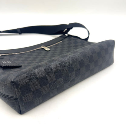 Louis Vuitton Mick PM Damier Graphite Initial Leather Black Shoulder Bag Silver — view 8