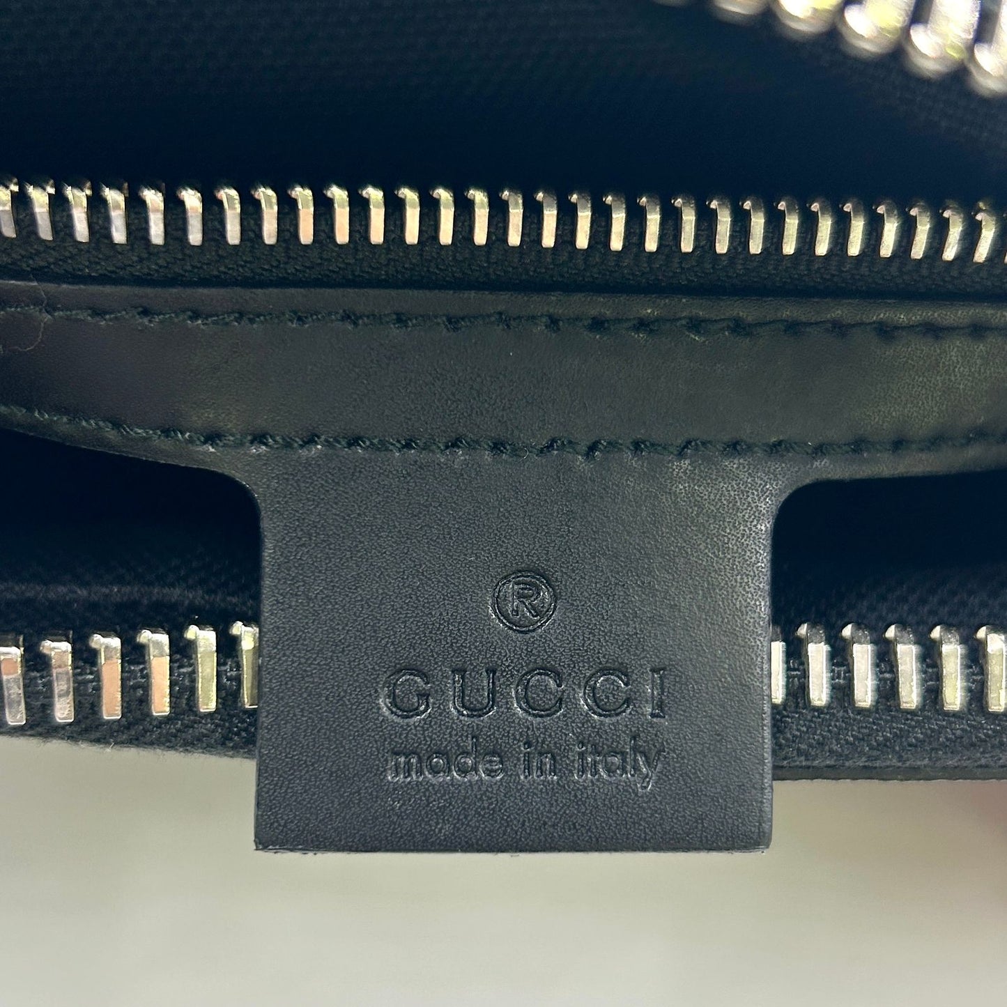 Gucci Soft GG Supreme Sherry Line Leather Dark Gray Black Multicolor Belt — view 4