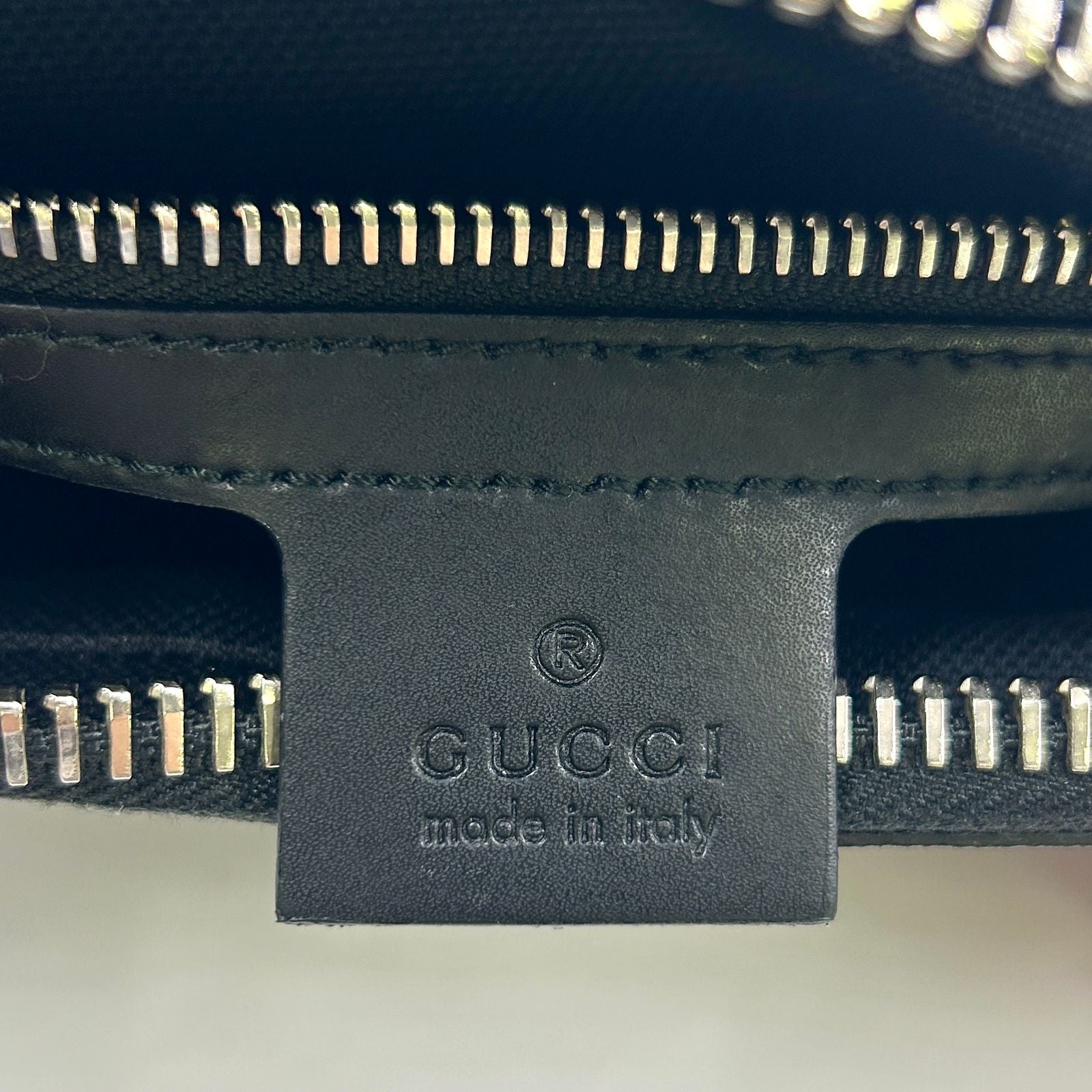 Gucci Soft GG Supreme Sherry Line Leather Dark Gray Black Multicolor Belt — view 4