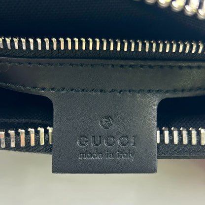 Gucci Soft GG Supreme Sherry Line Leather Dark Gray Black Multicolor Belt — view 4
