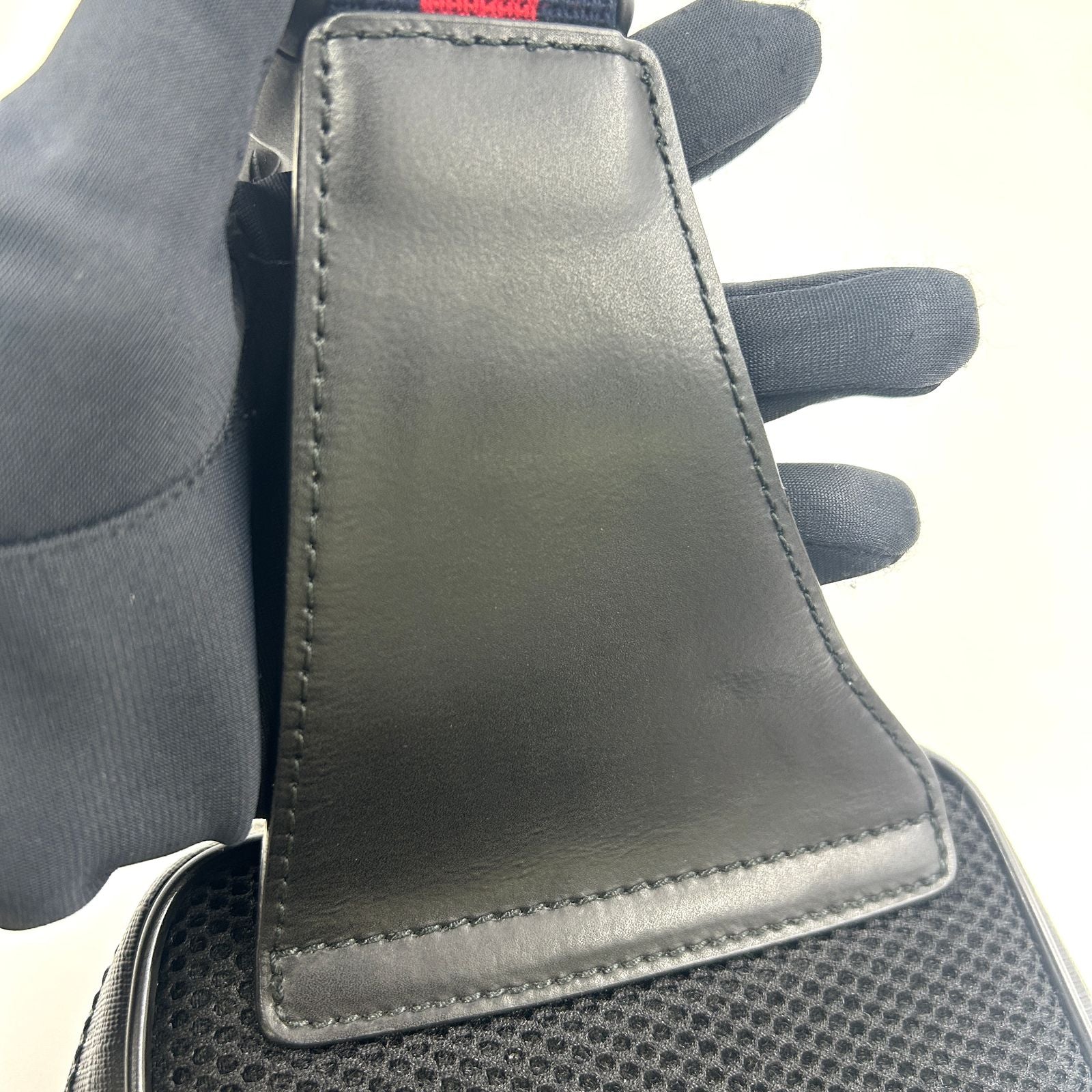 Gucci Soft GG Supreme Sherry Line Leather Dark Gray Black Multicolor Belt — view 5