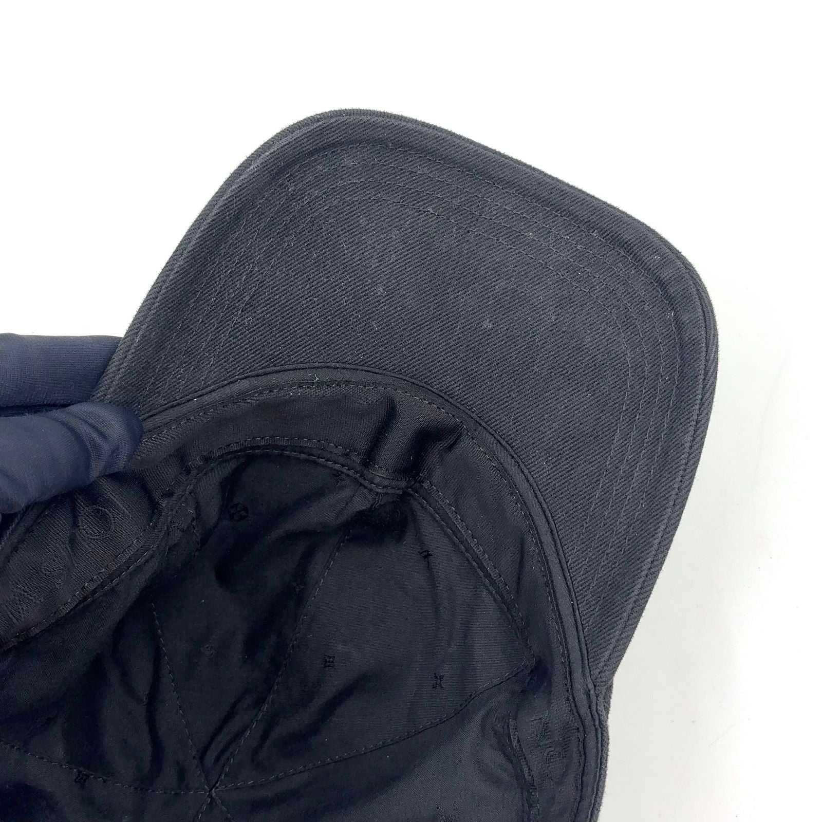 Louis Vuitton LV Smash Cotton Rayon Black White Hat Silver — view 9