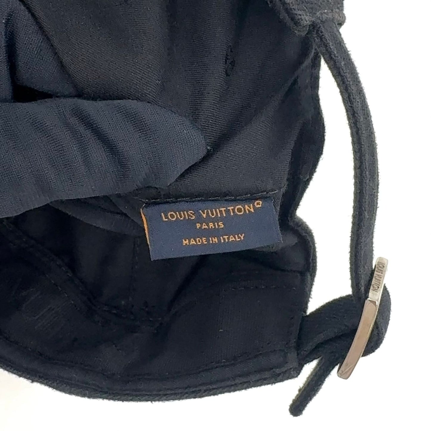 Louis Vuitton LV Smash Cotton Rayon Black White Hat Silver — view 5