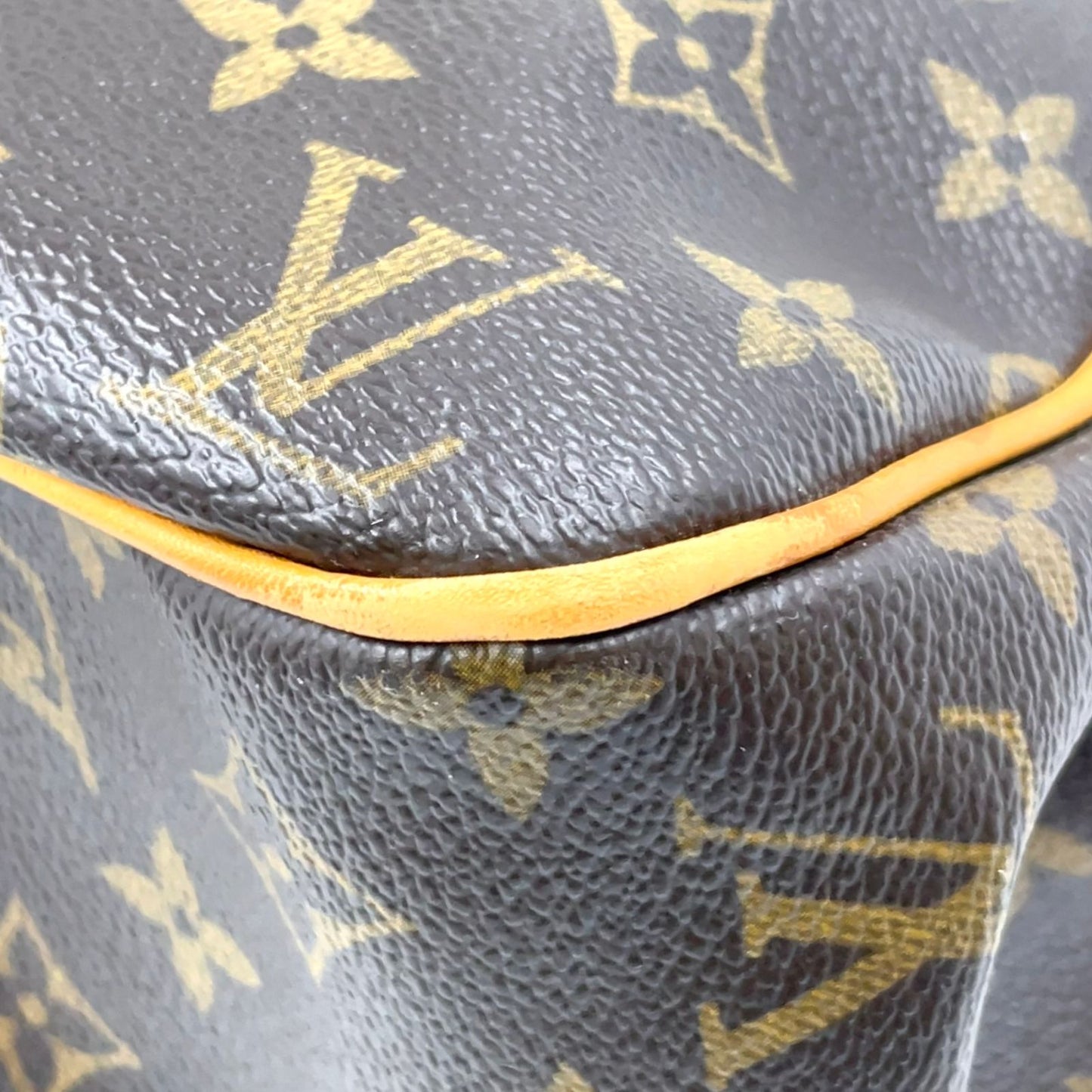Louis Vuitton Batignolles Oriental Monogram Leather Brown Tote Gold — view 6