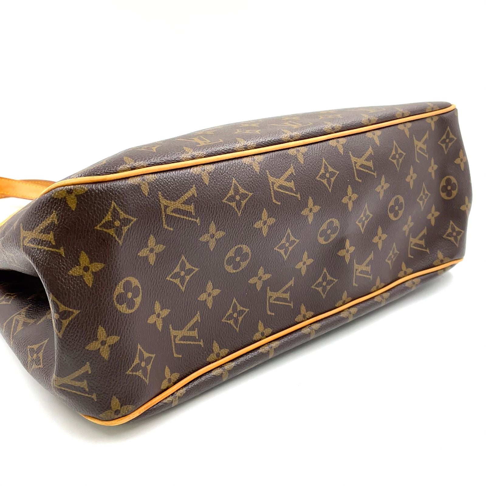 Louis Vuitton Batignolles Oriental Monogram Leather Brown Tote Gold — view 8