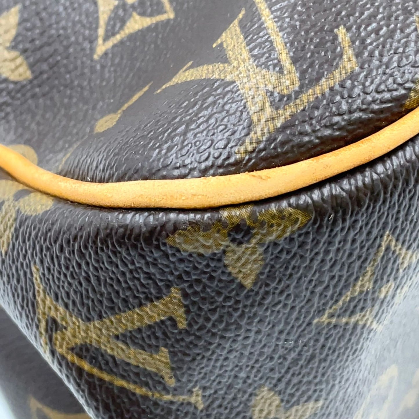 Louis Vuitton Batignolles Oriental Monogram Leather Brown Tote Gold — view 7
