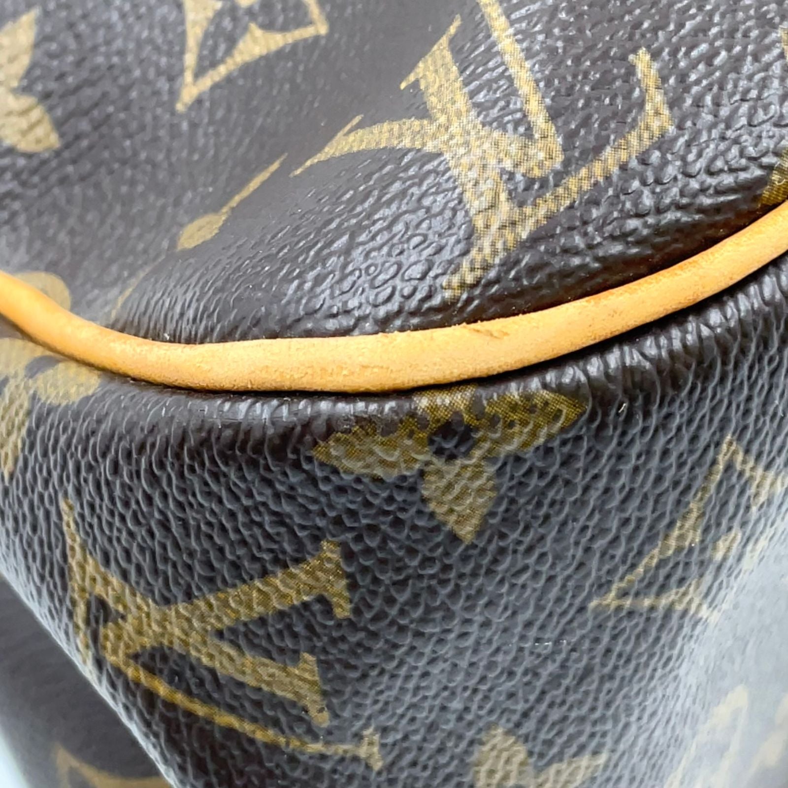 Louis Vuitton Batignolles Oriental Monogram Leather Brown Tote Gold — view 7