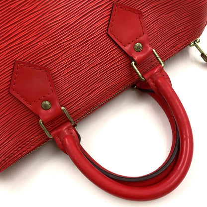 Louis Vuitton Speedy 25 Epi Castilian Red Leather Handbag Gold — view 5