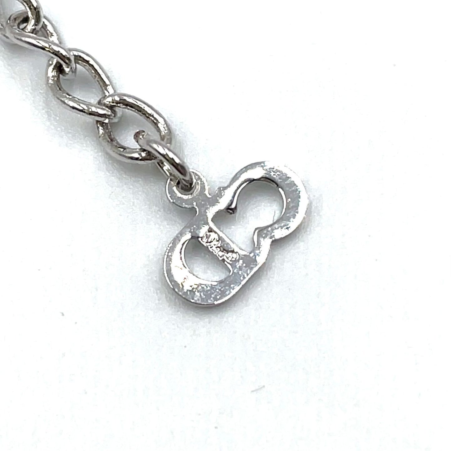 Dior Cat & D Metal Color Beads Silver Turquoise Blue Bracelet — view 6