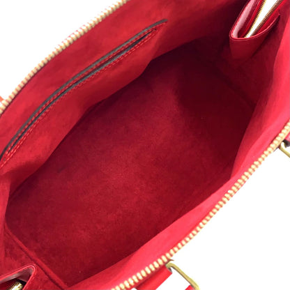 Louis Vuitton Alma Epi Castilian Red Leather Handbag Gold — view 3