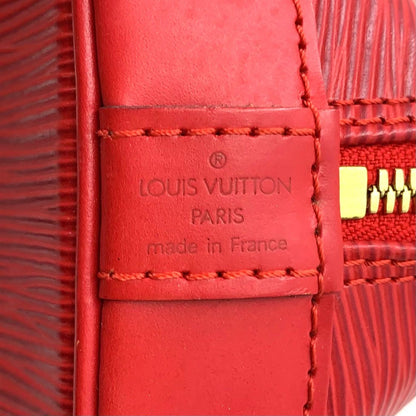 Louis Vuitton Alma Epi Castilian Red Leather Handbag Gold — view 4
