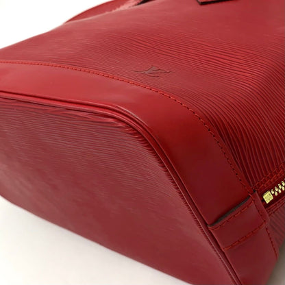 Louis Vuitton Alma Epi Castilian Red Leather Handbag Gold — view 8