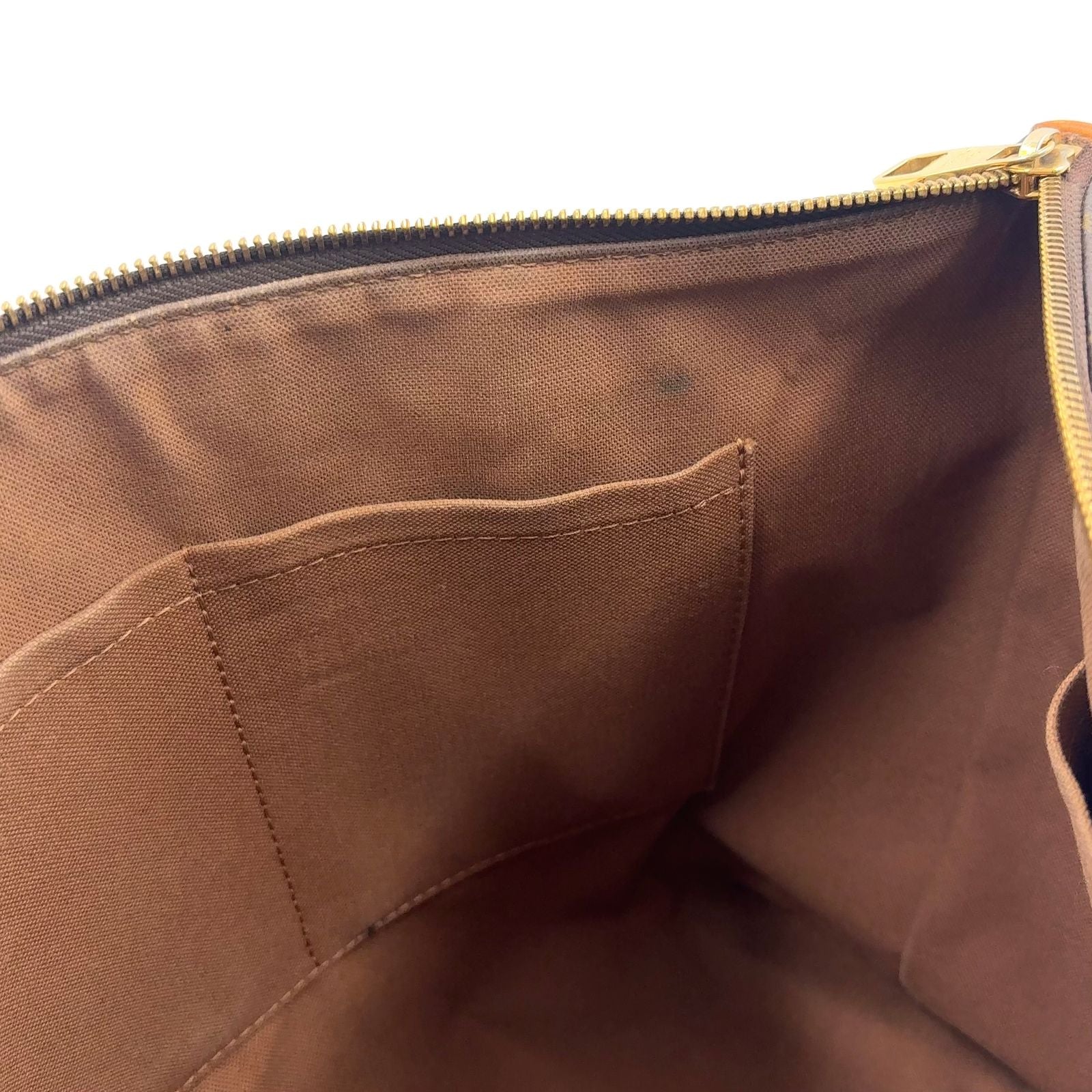 Louis Vuitton Totally PM Monogram Leather Brown Tote Gold — view 6