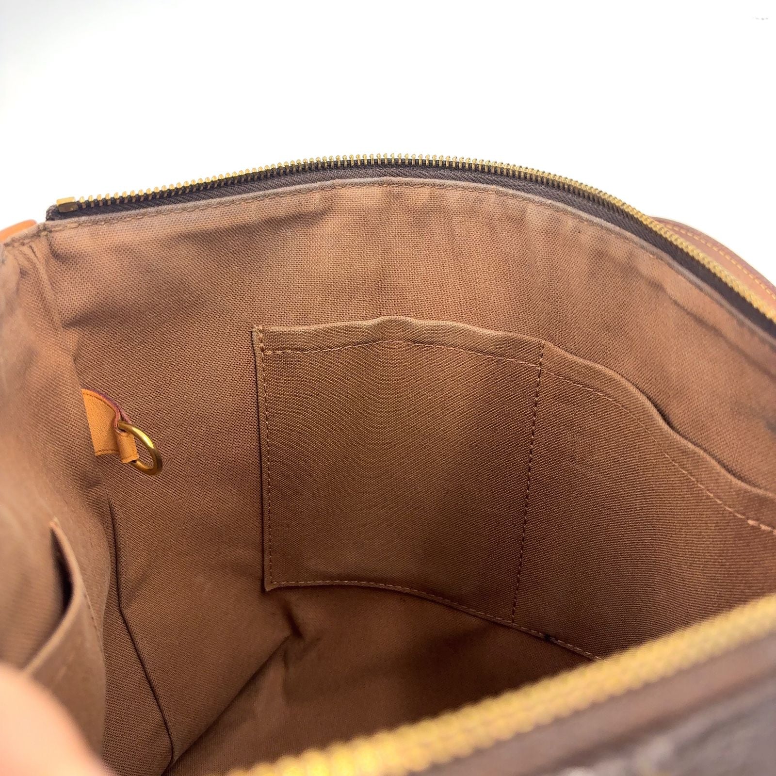 Louis Vuitton Totally PM Monogram Leather Brown Tote Gold — view 5