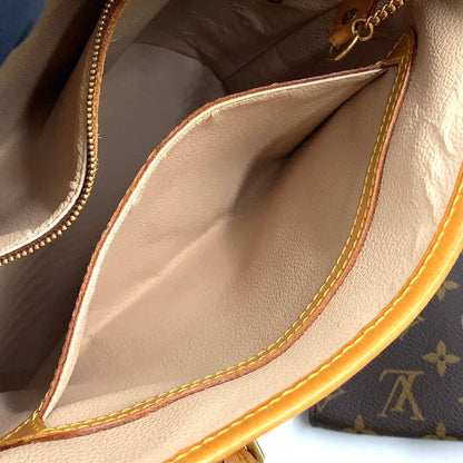 Louis Vuitton Bucket PM Monogram Leather Brown Shoulder Bag Gold — view 6
